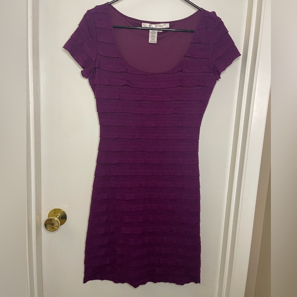Max Studio Plum Midi Dress